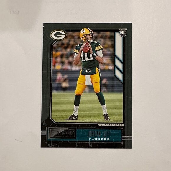 Panini Green and Yellow Football Trading Card of Jordan love Rc mint cond - Picture 1 of 3